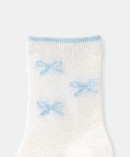 ROPE' PICNIC(ロペピクニック)の「【KIDS/キッズ】メッシュリボンソックス(ソックス/靴下・キッズ・ホワイト系/ラベンダー・F)」の14枚目の写真
