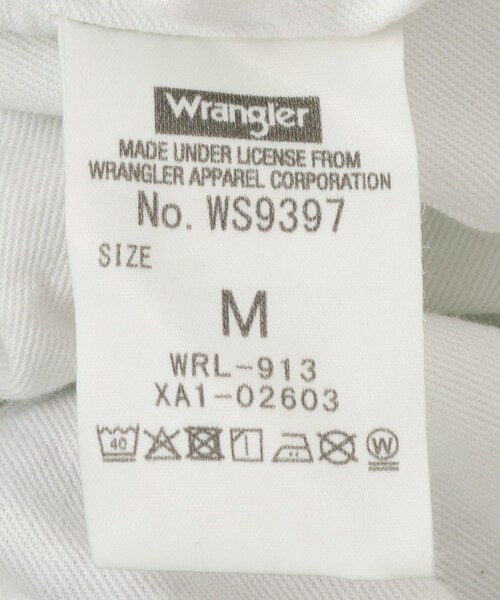 ADAM ET ROPE'(アダムエロペ)の「【PILLINGS x WRANGLER】DENIM JACKET(デニムジャケット・レディース・ブルー・M/S)」の18枚目の写真