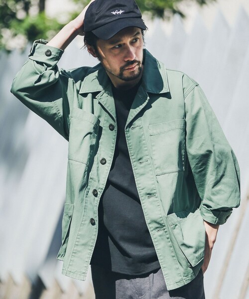 URBAN RESEARCH Sonny Label（アーバンリサーチサニーレーベル）の「ツイルミリタリーシャツジャケット（ミリタリージャケット・メンズ・カモ柄/カーキ・M/L）」の14枚目の写真