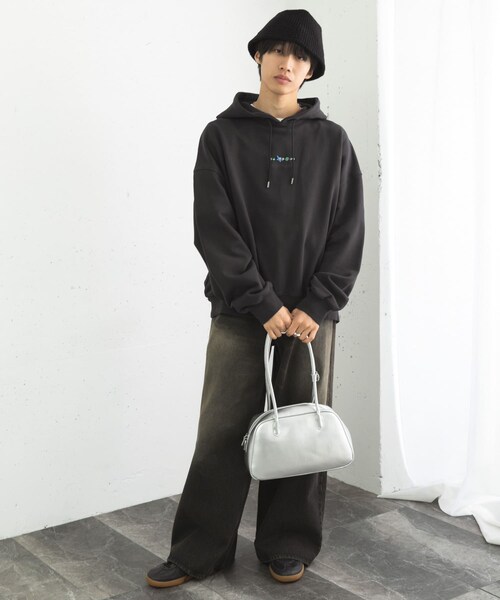 SENSE OF PLACE by URBAN RESEARCH（センスオブプレイスバイアーバンリサーチ）の「Gem Stone Cropped Hoodie（パーカー・メンズ・NAVY/BLACK/MINT・M/L）」の9枚目の写真