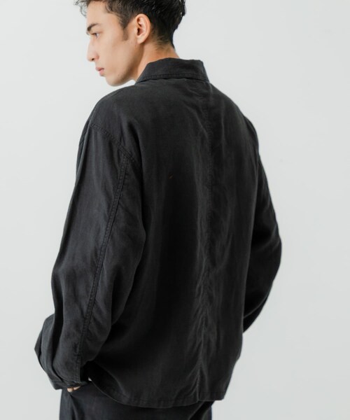 URBAN RESEARCH（アーバンリサーチ）の「『別注』LE VETEMENT ATLANTIQUE×UR　ワークジャケット（カバーオール・メンズ・BLACK/CHARCOAL・M/L）」の8枚目の写真