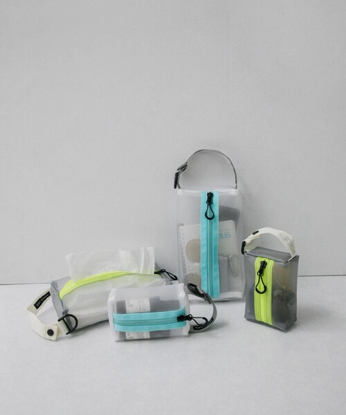 EKAL(エカル)の「TINY GARDEN PRODUCTS マルチユースメッシュポーチ ミニ(その他雑貨・メンズ・WHITE/GRAY・one)」の4枚目の写真