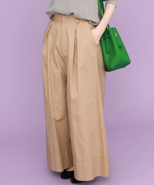 KBF（ケイビーエフ）の「スーパーWIDEチノパン（チノパンツ・レディース・BEIGE/PINK/KHAKI・one）」の21枚目の写真