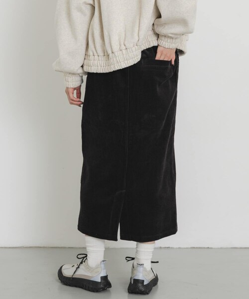 EKAL（エカル）の「『UR TECH』コーデュロイストレートスカート（スカート・レディース・モカ/チャコール/ブラウンカーキ・one）」の10枚目の写真