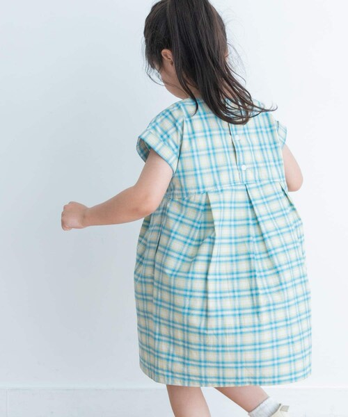 URBAN RESEARCH DOORS（アーバンリサーチドアーズ）の「カラーチェックワンピース(KIDS)（ワンピース・キッズ・BLUE/AZUKI・105/120/135）」の16枚目の写真