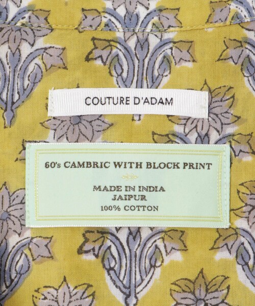 URBAN RESEARCH（アーバンリサーチ）の「COUTURE D’ADAME　Block Print Summerwear（シャツ/ブラウス・メンズ・Mustard・40/42）」の11枚目の写真