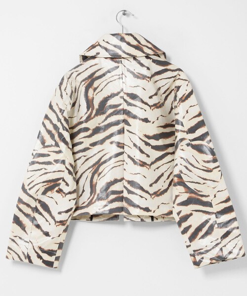 URBAN RESEARCH(アーバンリサーチ)の「GANNI PRINTED LAMINATED BARN JACKET(テーラードジャケット・レディース・EGRET135・XS/S)」の5枚目の写真