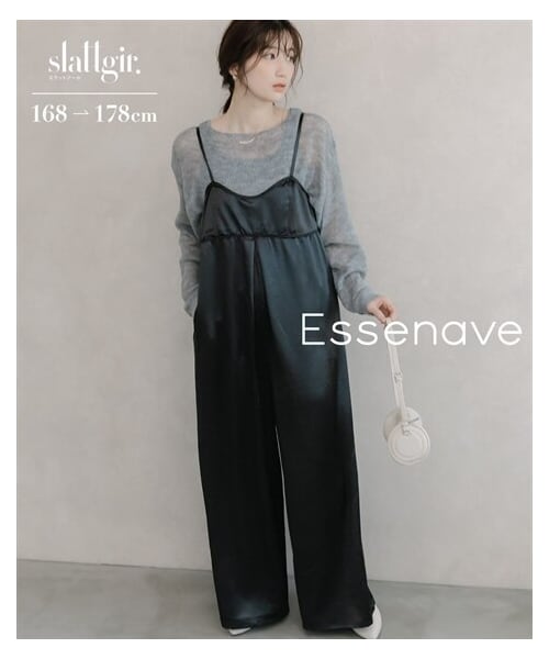 nissen（ニッセン）の「高身長 サテンビスチェキャミオールインワン