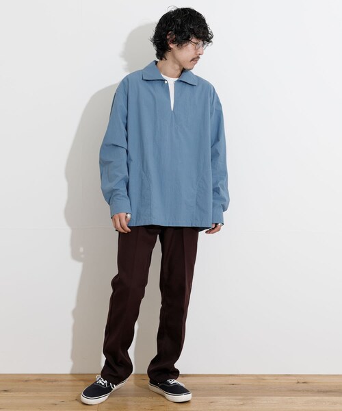 THE GOODLAND MARKET（ザグッドランドマーケット）の「KEIMEN　Pullover shirts（シャツ/ブラウス・メンズ・Sax/Navy/Green・M/L）」の17枚目の写真