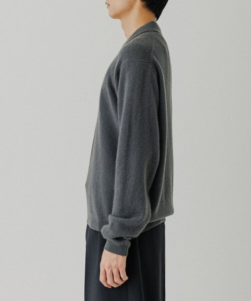 ADAM ET ROPE'（アダムエロペ）の「12GG カシミヤ ニット ポロシャツ（ポロシャツ・メンズ・ブラック/チャコール/ピンク系・L/M）」の15枚目の写真