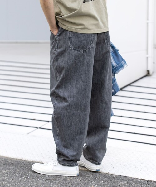 URBAN RESEARCH Sonny Label（アーバンリサーチサニーレーベル）の「デニムバレルパンツ（デニムパンツ・メンズ・グレー/ブラック/インディゴ・M/L）」の17枚目の写真