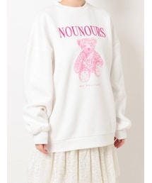 merry jenny | bear embroideryトレーナー(Tシャツ/カットソー)