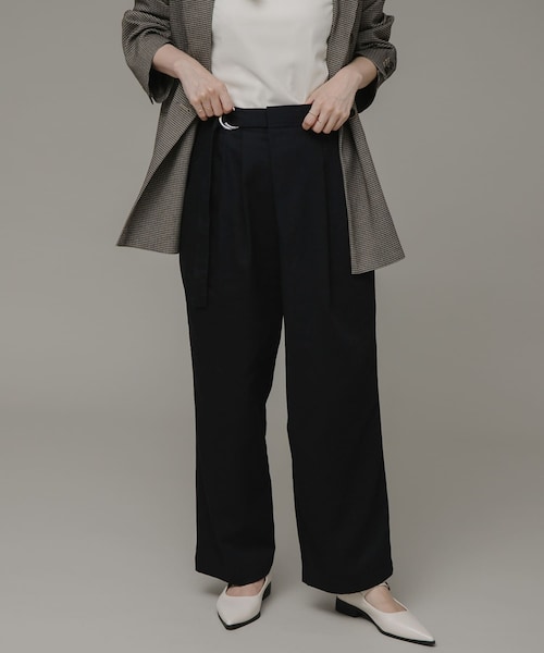 URBAN RESEARCH Sonny Label（アーバンリサーチサニーレーベル）の「ラップタックパンツ（その他パンツ・レディース・ベージュ/ブラック/ネイビー・FREE）」の4枚目の写真