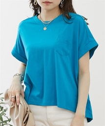 nissen | 綿１００％　ゆるシルエット胸ポケット付Ｔシャツ【改良しました！】(Tシャツ/カットソー)