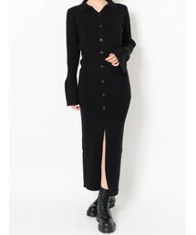 EVRIS | シャツニットロングワンピース(ワンピース)