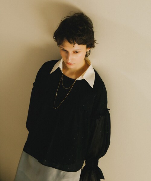 URBAN RESEARCH ROSSO（アーバンリサーチロッソ）の「シアースキッパーロングシャツ（シャツ/ブラウス・レディース・ivory/blue・FREE）」の9枚目の写真