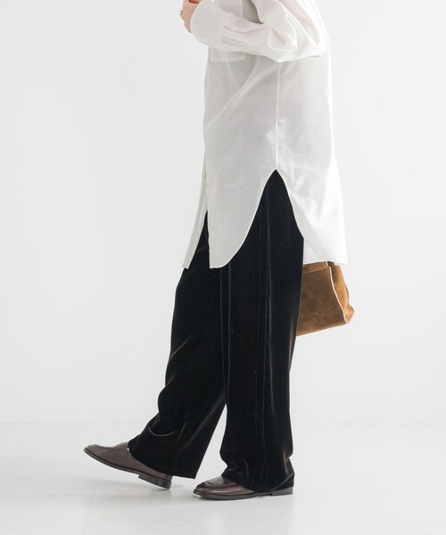 URBAN RESEARCH(アーバンリサーチ)の「サイドラインベロアイージーパンツ(その他パンツ・レディース・BROWN/BLACK・36/38)」の20枚目の写真