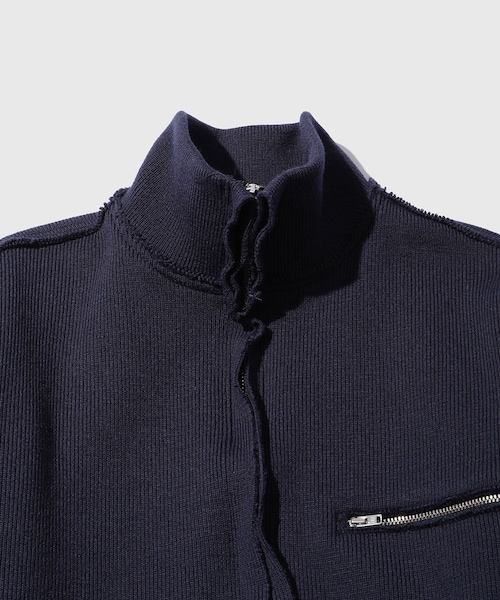 ADAM ET ROPE'(アダムエロペ)の「【CAMIEL FORTGENS/カミエル フォートヘンス】ZIP UP KNIT(ニット/セーター・メンズ・ネイビー・S/XS)」の4枚目の写真