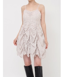 dazzlin | ギャザーリボンミニワンピース(ワンピース)