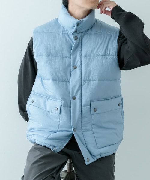 ITEMS URBANRESEARCH（アイテムズ アーバンリサーチ）の「発熱機能 パデッドベスト（その他アウター・メンズ・BLK/BRN/BLU/B.GRN・M/L）」の4枚目の写真