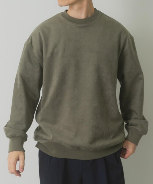 ITEMS URBANRESEARCH(アイテムズ アーバンリサーチ)の「裏フリースF.S.プルオーバー(その他トップス・メンズ・L.BEG/MOC/OLV/BLK・M/L)」の4枚目の写真