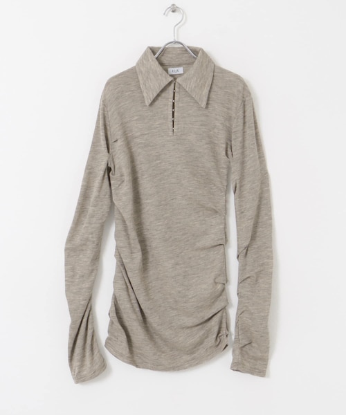 URBAN RESEARCH DOORS（アーバンリサーチドアーズ）の「tiit tokyo　tack&twist tops（ニット/セーター・レディース・gray/beige・38）」の2枚目の写真