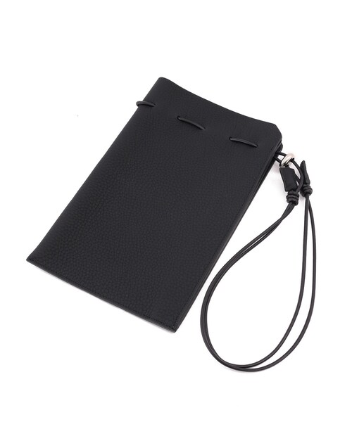 ADAM ET ROPE'（アダムエロペ）の「【ITTI】HERRIE KINCHAKU POUCH - PM / DIPLO SKY（ハンドバッグ・メンズ・ブラック・F）」の2枚目の写真