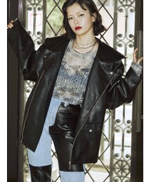 jouetie | ミックスグランジルーズニット(ニット/セーター)