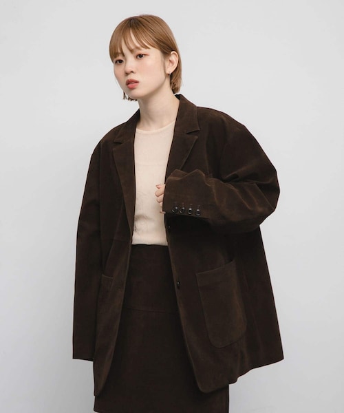 KBF（ケイビーエフ）の「パッチポケットテーラードジャケット（テーラードジャケット・レディース・D.BROWN/CAMEL/CAMEL2・one）」の20枚目の写真