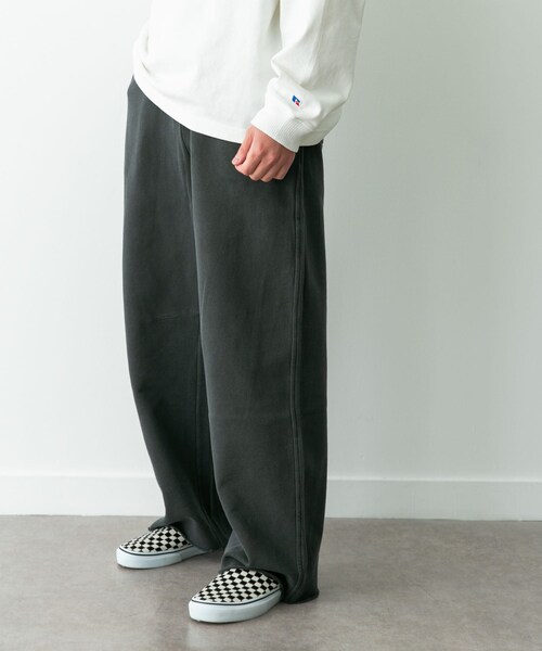 URBAN RESEARCH Sonny Label（アーバンリサーチサニーレーベル）の「スウェットワイドイージーパンツ（スウェットパンツ・メンズ・チャコール/ネイビー・M/L）」の8枚目の写真