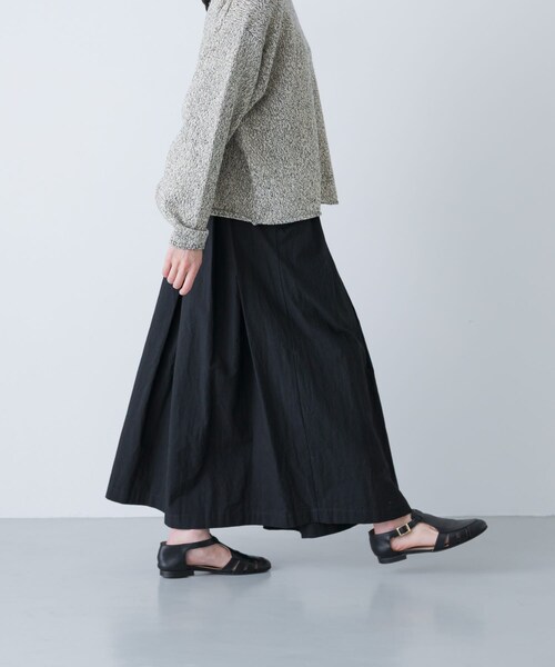 かぐれ（カグレ）の「コットンタックスカート（スカート・レディース・LIGHT GRAY/CHARCOAL/BLACK・Free）」の7枚目の写真