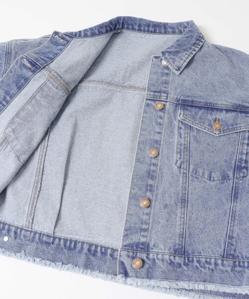 SENSE OF PLACE by URBAN RESEARCH（センスオブプレイスバイアーバンリサーチ）の「ロールアップデニムジャケット（デニムジャケット・レディース・ONE WASH/L.INDIGO・One）」の11枚目の写真