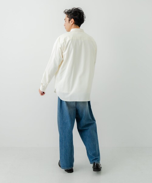 URBAN RESEARCH（アーバンリサーチ）の「Typewriter Washed Shirts（シャツ/ブラウス・メンズ・OFF/BEIGE/BROWN/NAVY・M/L）」の9枚目の写真