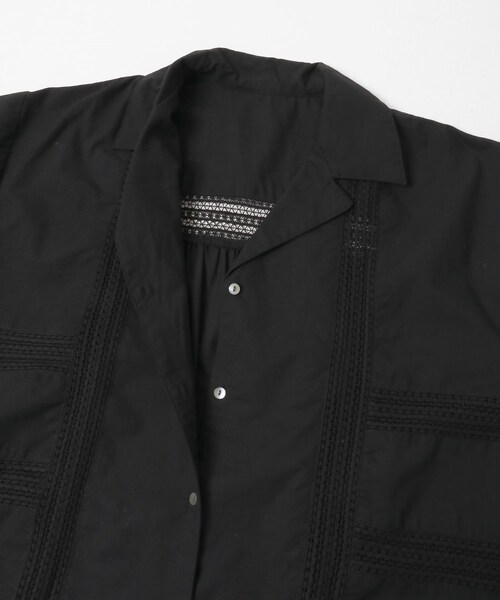 URBAN RESEARCH Sonny Label（アーバンリサーチサニーレーベル）の「ブロッキングレースコットンシャツジャケット（テーラードジャケット・レディース・キナリ/ブラック・Free）」の21枚目の写真