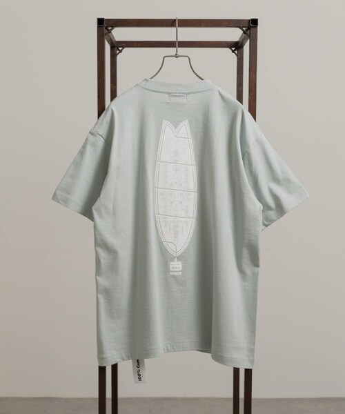 THE GOODLAND MARKET（ザグッドランドマーケット）の「That’s　RE the Tee-NOWAR（Tシャツ/カットソー・メンズ・WH/GRN・M/L/XL）」の2枚目の写真