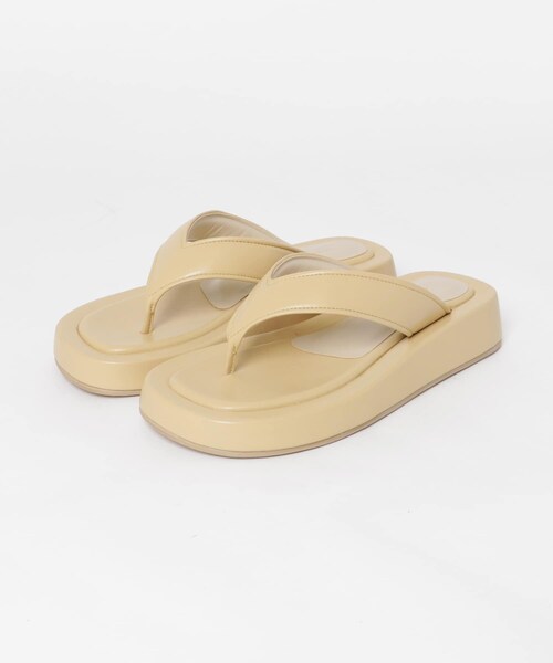 URBAN RESEARCH（アーバンリサーチ）の「厚底トングサンダル（サンダル・レディース・BEIGE/BLACK・37/38）」の9枚目の写真