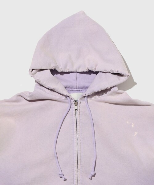 ADAM ET ROPE'(アダムエロペ)の「【BOWWOW/バウワウ】ZIP HOODIE AGED(パーカー・メンズ・パープル・L/M)」の4枚目の写真
