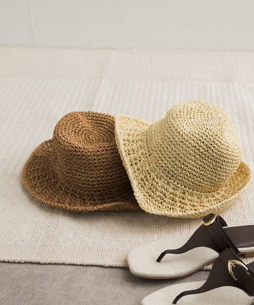 URBAN RESEARCH DOORS（アーバンリサーチドアーズ）の「ペーパーキリカエバケハ（ハット・レディース・NATURAL/BEIGE・one）」の14枚目の写真