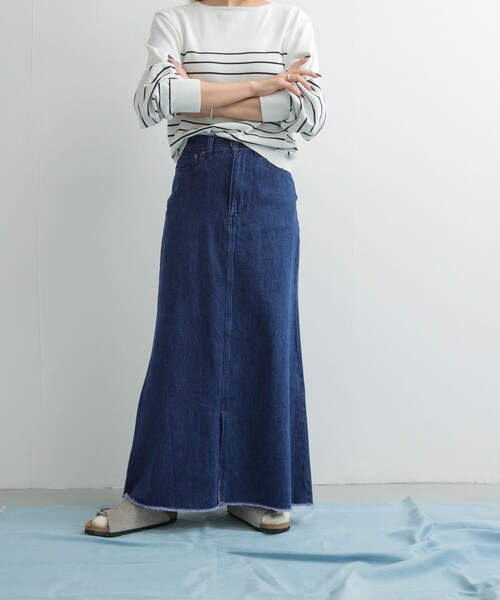 URBAN RESEARCH DOORS（アーバンリサーチドアーズ）の「Denim Flare Skirt（デニムスカート・レディース・ONE WASH/INDIGO・S/M）」の21枚目の写真