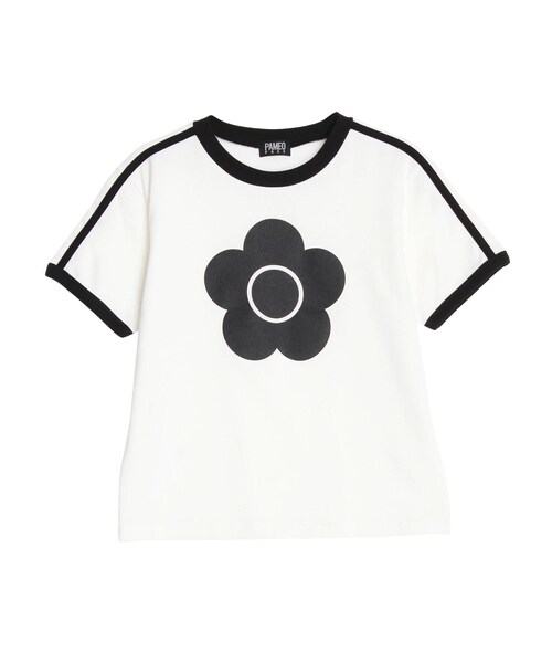 PAMEO POSE（パメオポーズ）の「【MQ】Daisy Chibi-T（Tシャツ/カットソー・レディース・ホワイト/ブラック/スカイブルー・F）」の3枚目の写真