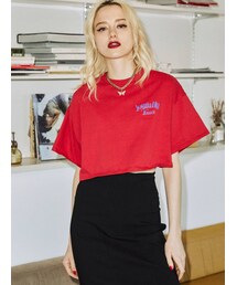 jouetie | フラワークロップド Tシャツ(Tシャツ/カットソー)