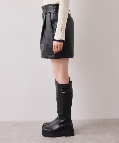 VIS(ビス)の「レザーショートパンツ(その他パンツ・レディース・ブラック/キャメル・F)」の21枚目の写真