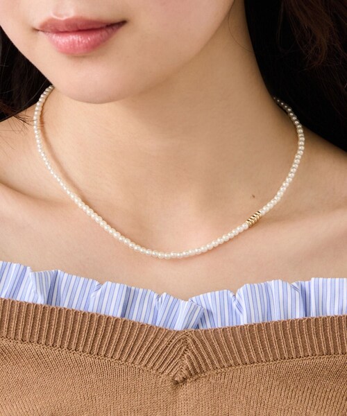 VIS（ビス）の「パールネックレス（ネックレス・レディース・ゴールド/シルバー・F）」の4枚目の写真