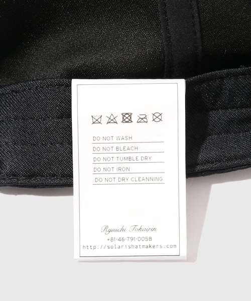 ADAM ET ROPE'（アダムエロペ）の「【SOLARIS&CO./ソラリスアンドコー】NYLON TWILL CURVED VISOR CAP（キャップ・メンズ・ブラック・F）」の10枚目の写真
