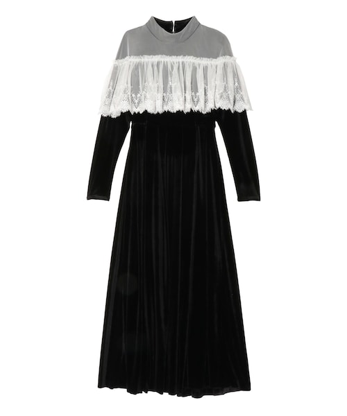 PAMEO POSE（パメオポーズ）の「Lace Velour Dress（ワンピース）」 - WEAR