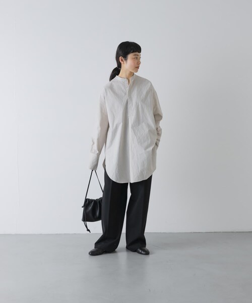 かぐれ（カグレ）の「コットンチュニックシャツ（シャツ/ブラウス・レディース・OFF/L/GRAY・Free）」の15枚目の写真
