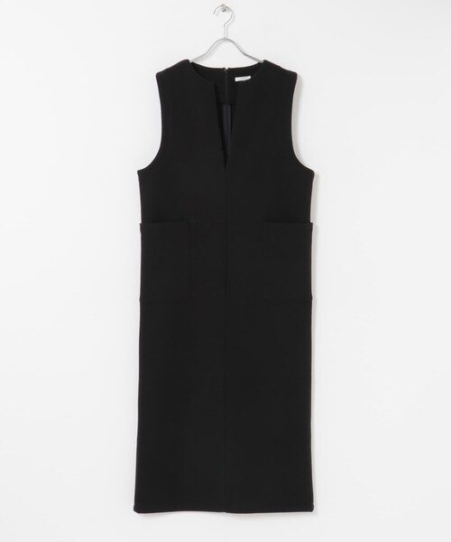 ITEMS URBANRESEARCH(アイテムズ アーバンリサーチ)の「ジャージメルトンジャンパースカート(ワンピース・レディース・GRY/BLK・Free)」の11枚目の写真