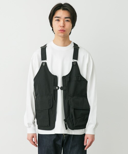 URBAN RESEARCH DOORS(アーバンリサーチドアーズ)の「Snow Peak Apparel TAKIBI RIP FIELD VEST(ベスト・メンズ・BLACK/OLIVE・M)」の5枚目の写真