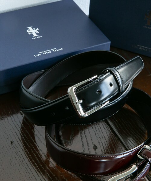 URBAN RESEARCH DOORS(アーバンリサーチドアーズ)の「LIFE STYLE TAILOR コードバンベルト(ベルト・メンズ・BLACK/BROWN・Free)」の3枚目の写真