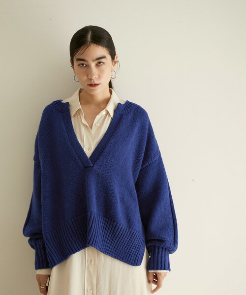 ADAM ET ROPE'（アダムエロペ）の「【WEB限定】アルパカ混キーネック